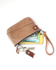 Brown Leather Pouch Wallet