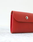 Faded Red Leather Wallet