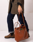 MIGLE Leather Handbag - Ginger
