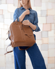 GORDON Handmade Leather Backpack – Laptop & Travel Ready by TOKS VISOKS at www.brixbailey.com