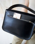 ASTORIA handbag - Black Suede