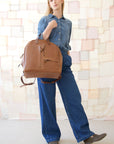 GORDON Handmade Leather Backpack – Sleek & Spacious for Travel by TOKS VISOKS at www.brixbailey.com