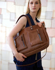 Amber Handbag in Coco Brown