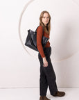 MIGLE Leather Handbag - Dark Denim