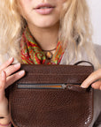 RUBY Purse - Brown Marble
