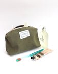 Makeup Bag in Army Green