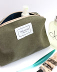 Makeup Bag in Army Green