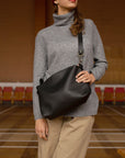 Robin Large Black Leather Handbag