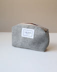 Grey Eco Friendly Makeup Bag