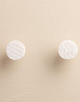 Navi White Stone Oval Drawer Knobs