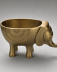 Elephant Indoor Planter | Brass Finish Animal Plant Pot