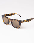 Classic Genderless Tortoiseshell Frame Sunglasses - Light Tan Lens & UV Protection by Reecy at brixbailey.com