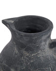 Grey Ceramic Jug with Mediterranean Flair