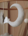 handmade moon and stars baby mobile