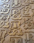 A-Z Rustic 5" or 12" Gold Metal Carnival Letters.
