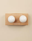 Nidhi White Stone Oval Drawer Knobs