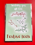 Wishing you all the festive feels chemistry card