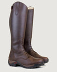Nebraska Wool-lined Long Riding Boots - Brown
