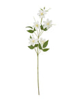 Cream Pearl Faux Clematis Flower Stem