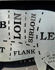 Galvanized Steel Butchers Lamb Wall Decoration.