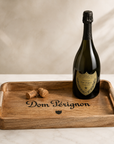 Dom Pérignon Wooden Serving Tray Set | Champagne Butler Trays