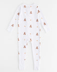 Bear Cotton Zip Sleepsuit One Piece