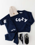 The COZY Little Lounger Tracksuit Navy