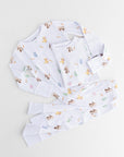 The COZY Hop Ribbed Cotton Two-Piece Set Long Sleeve Pyjamas