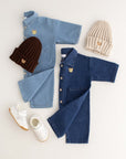 Bear Denim Piece Light or Dark Denim