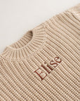 COZY Chunky Sweater | Almond Personlised