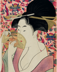 Kushi by Utamaro Kitagawa - Timeless Ukiyo-e Art & Organic French Terry Cotton Apparel by Hopera at www.brixbailey.com