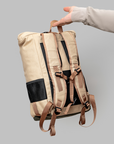 Premium Polar Explorer Backpack, waterproof hemp backpack with laptop compartment, USB charging, ergonomic support, sustainable Arctic conservation by Arcticus at brixbailey.com
