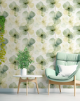 Green Clover Watercolor Wallpaper
