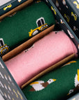 Farm Sock Box - 3 Pairs of Bamboo Socks (His)