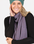 Possum Merino & Silk Six Colour Scarf
