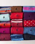 Ultimate Style Sock Box - 15 Pairs of Bamboo Socks