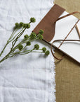 Green Craspedia Stems Sculptural Floral Accents