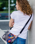 Original Art Crossbody Bag – Dual-Use, Stylish & Practical by Garbanota at www.brixbailey.com