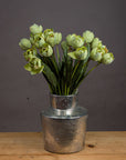 Artificial green tulip stems, ultra-realistic plastic flowers for spring decor, 50 cm tall with lifelike petals (124 chars) by sostter at brixbailey.com