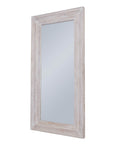 Timeless Elegant White Washed Harewood Mirror | Large Decor