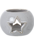 White Ceramic Star Tealight Holder