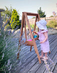 Wooden Messy Play Easel For Indoor & Outdoor Play