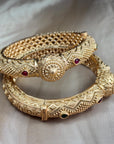Rajasthani Shield Kada - Chunky openable kada.