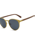 Perfect Storm - Titanium & Wood Sunglasses