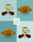 Cleo the Croissant Plushie – Soft Handmade Crochet Bakery Toy