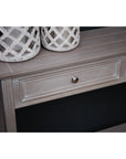 Grey Tone Two Drawer Console Table