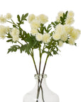 Cream Globe Thistle Artificial Flower Stem