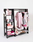 Toddler Clothing Rack with Shelves