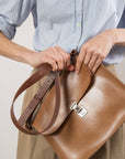 Camel Brown Shoulder Bag