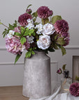 Vintage pink artificial hydrangea with lifelike petals, shabby chic style, perfect for floral arrangements. by sostter at brixbailey.com